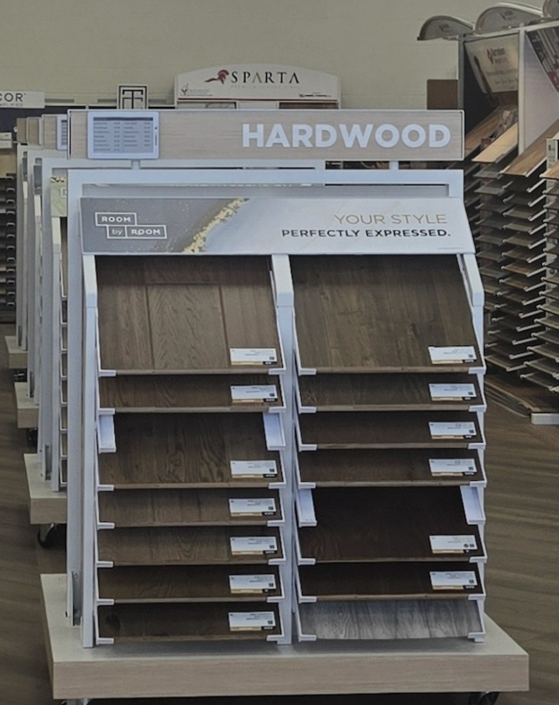 installed hardwood flooring in home